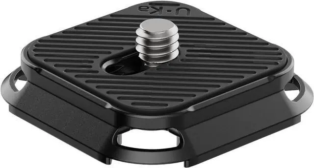 Main image of Deuninker UKA02 Quick Release Plate w 1/4" Screw, Camera Tripod Mount Adapter, Anti- Loosening, Quick Release System QR Plate Compatible with UKA03/Arca Swiss (Only Plate)