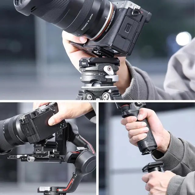 Alt view image 7 of 7 - Deuninker UKA02 Quick Release Plate w 1/4" Screw, Camera Tripod Mount Adapter, Anti- Loosening, Quick Release System QR Plate Compatible with UKA03/Arca Swiss (Only Plate)