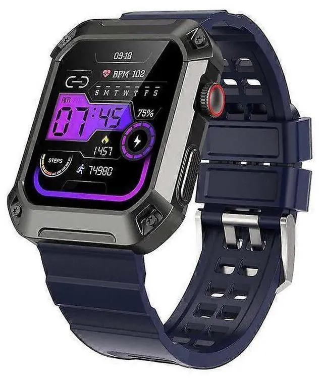 Main image of Deuninker S2 Military Smart Watch: 1.82" Rugged, 5ATM Waterproof, 60-Day Battery for Android & iPhone