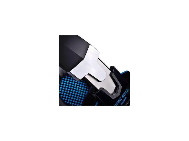Alt view image 4 of 5 - KOTION EACH G2000 High Quality 50mm Drive Wired Game Headset with Microphone for PC PC Headphones Stereo Bass LED Light and Noise Isolation - Black/Blue