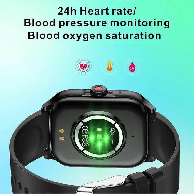 Alt view image 5 of 5 - Deuninker 1.85" Smart Watch with Heart Rate Monitor, 100+ Sports Modes, Bluetooth Calls, IP67 Waterproof for Android iOS (Pink)