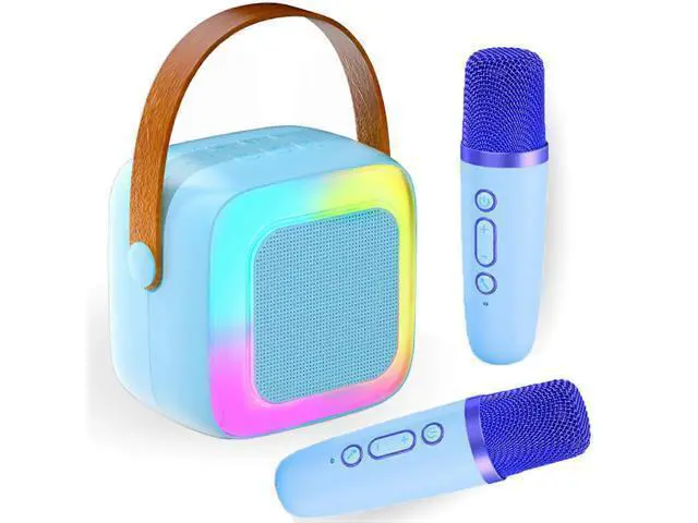 Main image of Ecocleanpath Portable Karaoke Machine with 2 Wireless Mics, RGB Lights & Bluetooth 5.0 for Home/Outdoor Singing