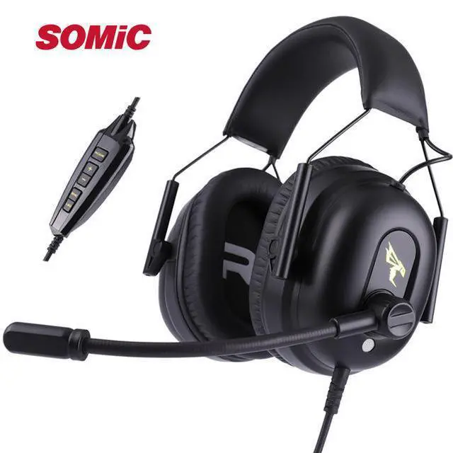 Main image of SOMIC G936 USB 7.1 Luxury Gaming Headsets Noise Cancelling Monitor Headphones for Playerunknown Battleground LOL CF PS4 PC Games