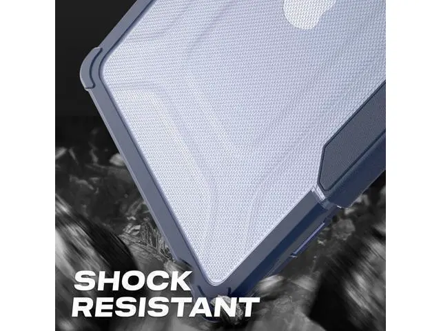 Alt view image 5 of 7 - Deuninker Case for MacBook Pro 14 inch, Shock-Absorbing Protection with Folding Stand &Mouse Pad Case for MacBook Pro 14 inch, Navyblue