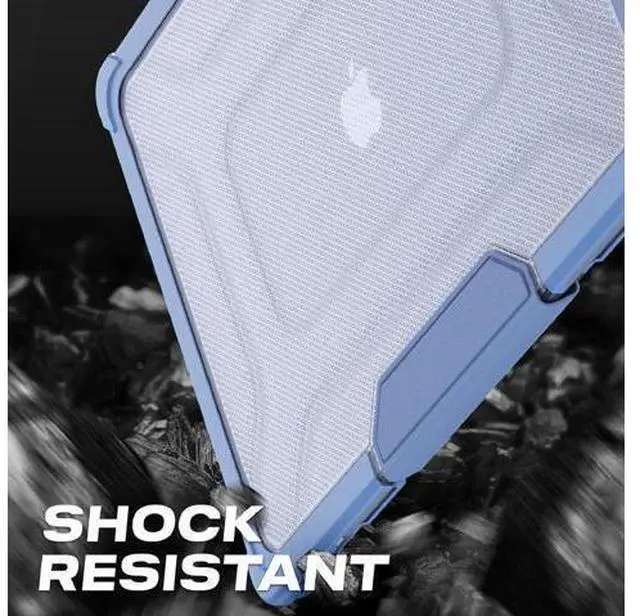 Alt view image 5 of 7 - Deuninker Case for MacBook Pro 16 inch 2024-2021 A3403 A3186 A2991 A2780 A2485, Shock-Absorbing Protection with Folding Stand &Mouse Pad/Bag Case for MacBook Pro 16'' M4/M3/M2/M1 (SkyBlue)