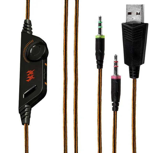 Alt view image 4 of 7 - KOTION EACH G2000 Blue Color Over-ear Game Headset Earphone Headband with Mic Stereo Bass LED Light for PC