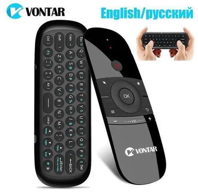 Main image of 2.4Ghz Air Mouse Mini Wireless Keyboard English/ with Gyro Sensing IR Learning Remote Control for Android TV BOX/Mini PC
