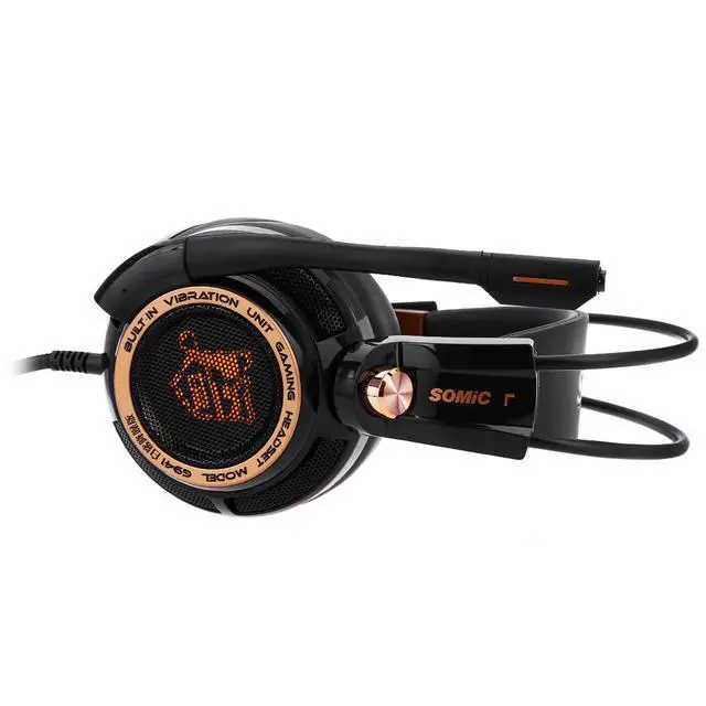 Alt view image 5 of 6 - Somic G941 Active Noise Cancelling USB Gaming Headset 7.1 Virtual Surround Sound with Mic Vibrating Function