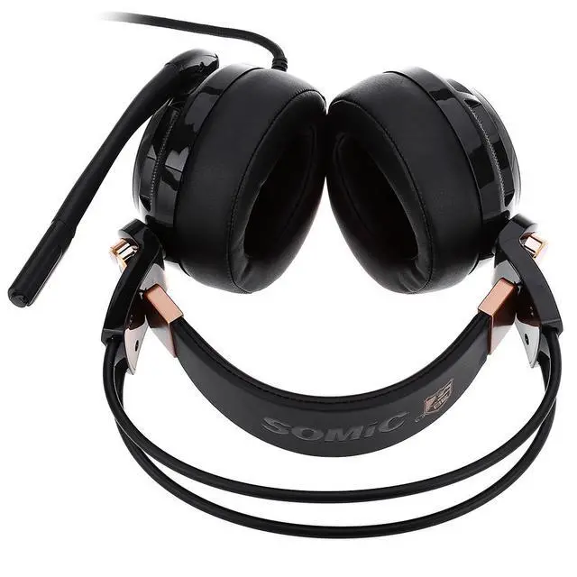Alt view image 4 of 6 - Somic G941 Active Noise Cancelling USB Gaming Headset 7.1 Virtual Surround Sound with Mic Vibrating Function