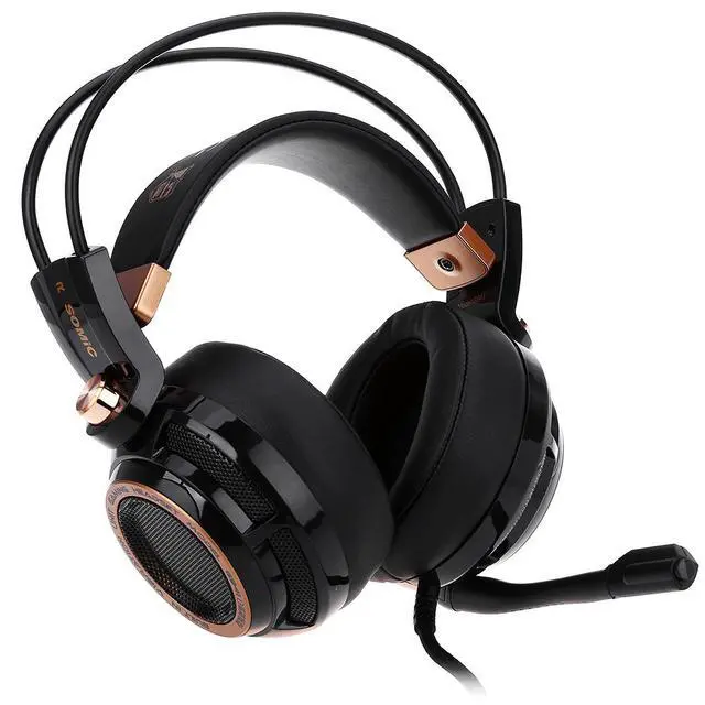 Alt view image 2 of 6 - Somic G941 Active Noise Cancelling USB Gaming Headset 7.1 Virtual Surround Sound with Mic Vibrating Function