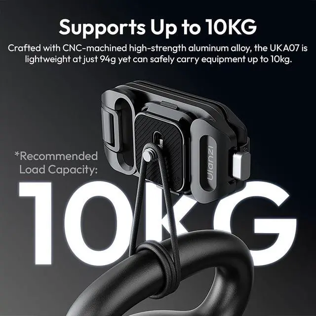 Alt view image 3 of 6 - Deuninker Camera Backpack Strap Clip,w Plate Quick Release System, Compatible w Uka QR Plates, for Sony, Nikon, Fuji, DSLR Action Cam Mount, Bearable Load up to 10kgNot Compatible w F38/Arca System