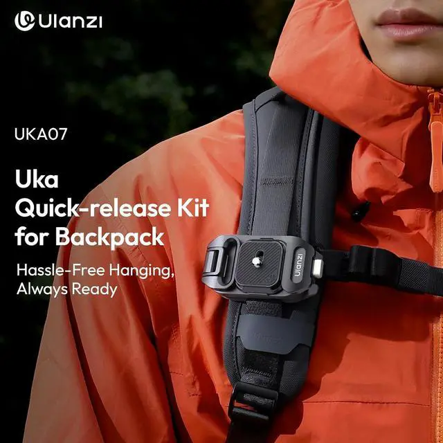 Alt view image 6 of 6 - Deuninker Camera Backpack Strap Clip,w Plate Quick Release System, Compatible w Uka QR Plates, for Sony, Nikon, Fuji, DSLR Action Cam Mount, Bearable Load up to 10kgNot Compatible w F38/Arca System