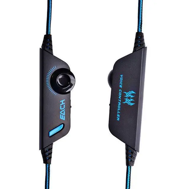 Alt view image 2 of 7 - KOTION EACH G2000 Over-ear Game Gaming Headphone Headset Earphone Headband with Mic Stereo Bass LED Light for PC Game