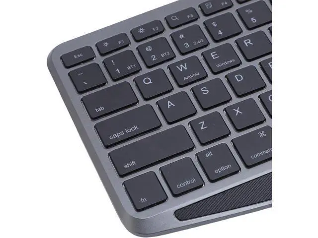 Alt view image 7 of 7 - Wireless Touch Keyboard, Keyboard with Touchpad 7 Color Backlight Multi Device Support for Tablet Laptop