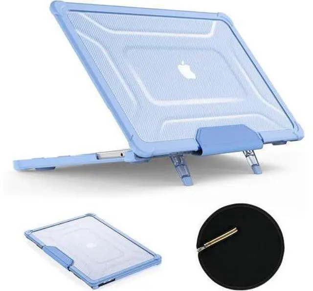Main image of Deuninker Case for MacBook Pro 14 inch, Shock-Absorbing Protection with Folding Stand &Mouse Pad Case for MacBook Pro 14 inch, SkyBlue