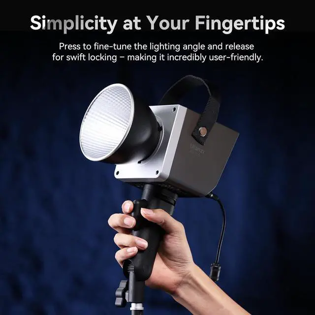 Alt view image 3 of 7 - Deuninker LA03 Light Stand Mount Adapter, 1/4" Screw Portable Handheld Flash Grip Quick Adjustment Bracket Handle for Speedlite, COB Video Light, DSLR, Camera, Camcorder, Monocular, Light Stand