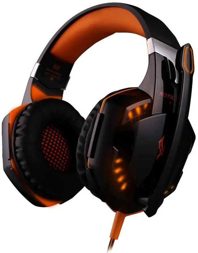 Main image of KOTION EACH G2000 USB Stereo Gaming Headset with Microphone Volume Control LED Light for PC Game