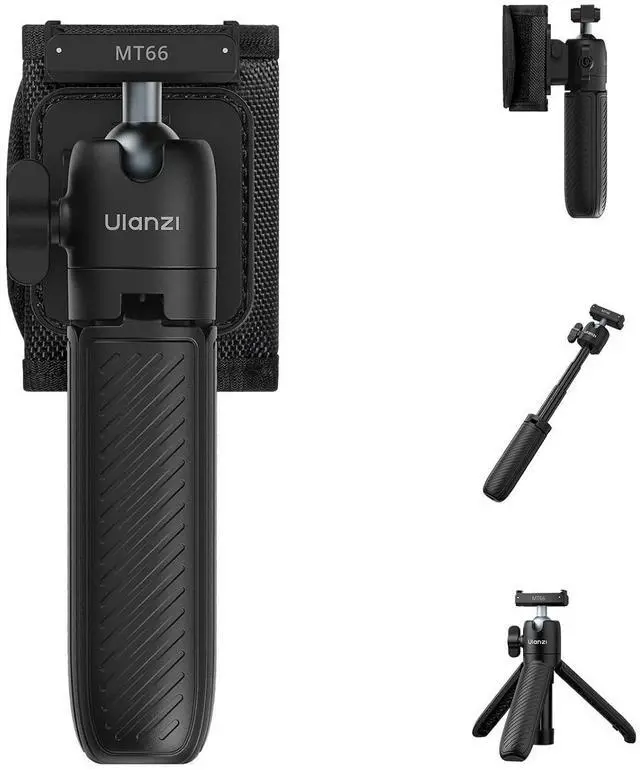 Main image of DeuninkerMT66 Magnetic Mini Extension Rod Tripod for Insta360 GO Ultra, with Backpack Strap Mount for Vlog Video Recording, Multi-Modes Backpack Clip/Selfie Stick/Handle Grip