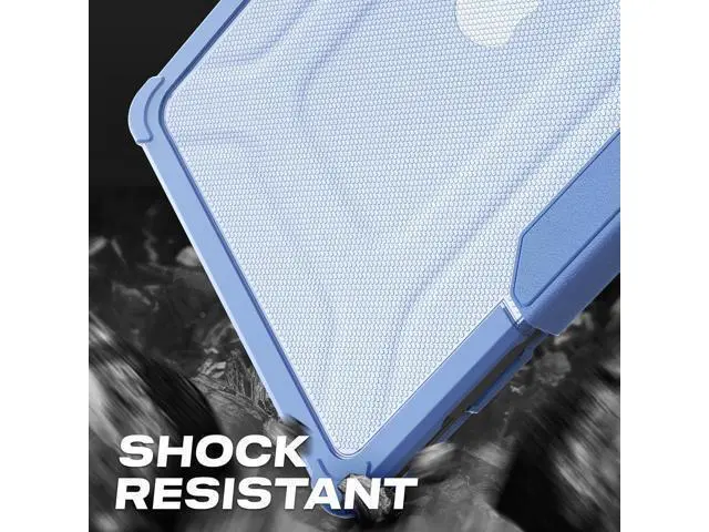 Alt view image 5 of 7 - Deuninker Case for MacBook Pro 14 inch, Shock-Absorbing Protection with Folding Stand &Mouse Pad Case for MacBook Pro 14 inch, SkyBlue