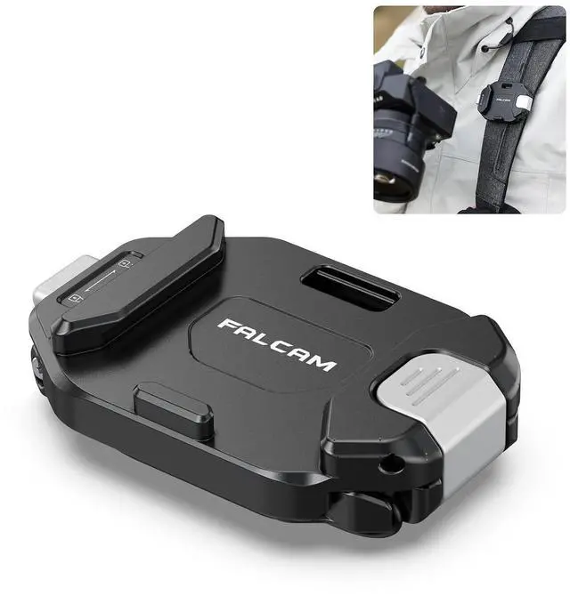Main image of Deuninker F38 Camera Backpack Strap Base Mount Clip Quick Release for Backpack Straps V2, QR Plate Camera Tripod Mount