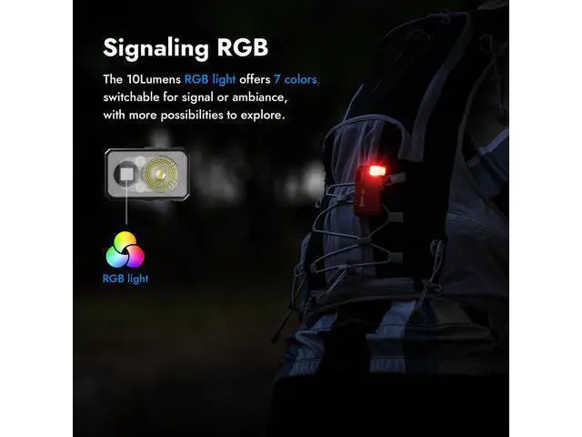 Alt view image 5 of 7 - G5 Rechargeable EDC Flashlight, 400 Lumens Dual Light Sources Mini Flashlight with RGB Light, Portable Flat Pocket Flashlights, Magnetic Keychain Flashlight for Outdoor Home Emergencies (Black)