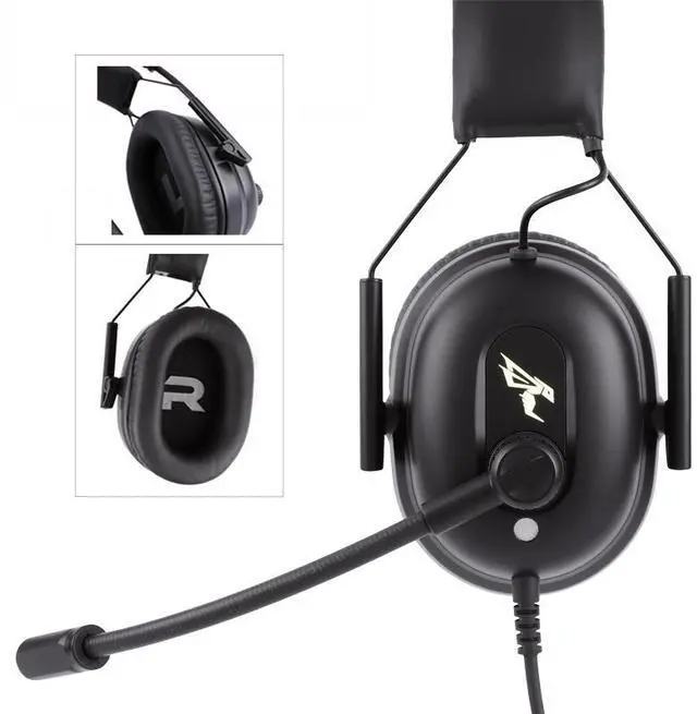 Alt view image 4 of 5 - SOMIC G936 USB 7.1 Luxury Gaming Headsets Noise Cancelling Monitor Headphones for Playerunknown Battleground LOL CF PS4 PC Games