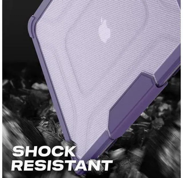 Alt view image 5 of 7 - Deuninker Case for MacBook Air 15 inch, Shock-Absorbing Protection with Folding Stand &Mouse Pad Case for MacBook Air 15 inch, Purple