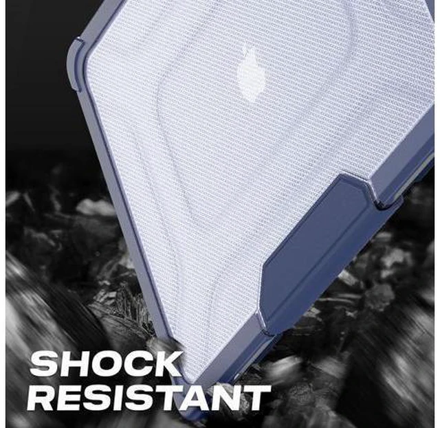 Alt view image 5 of 7 - Deuninker Case for MacBook Air 13.6 inch, Shock-Absorbing Protection with Folding Stand &Mouse Pad Case for MacBook Air 13.6 inch, Navyblue