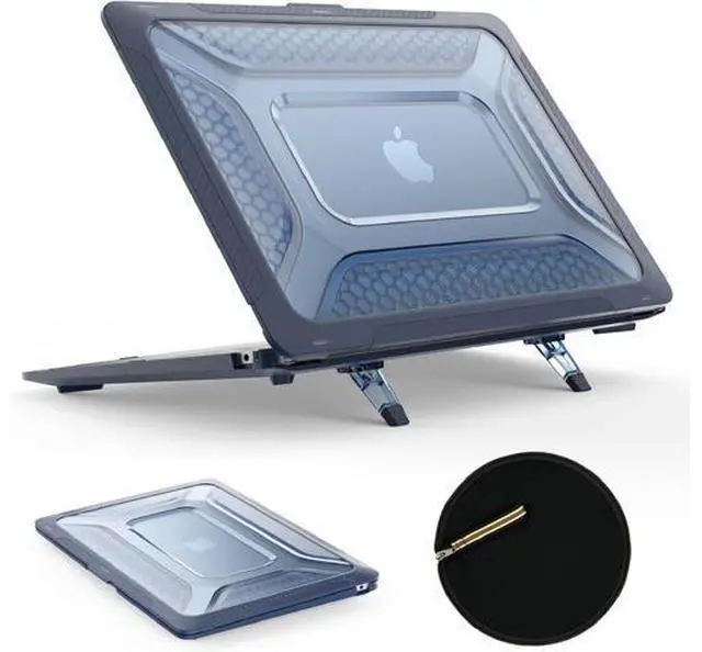 Main image of Deuninker Case for MacBook Air 15 inch, Shock-Absorbing Protection with Folding Stand &Mouse Pad Case for MacBook Air 15 inch, Blue