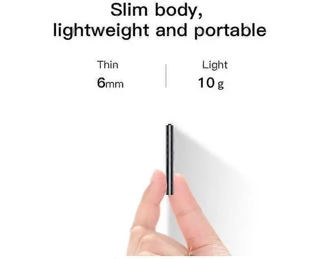 Alt view image 3 of 5 - Deuninker 32GB Mini Voice Recorder, Voice Activated, 15 Days Standby, HD Noise Cancellation, Black