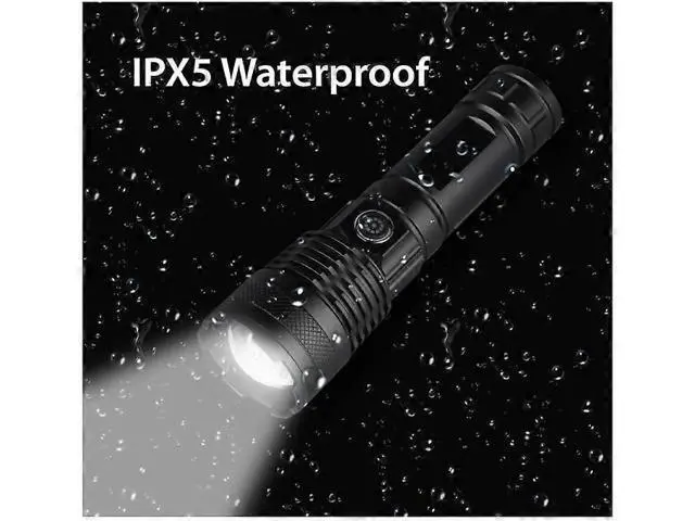 Alt view image 5 of 5 - Ecocleanpath 250,000 Lumens Super Bright Tactical Flashlight, Rechargeable Zoomable LED Light for Camping & Emergencies