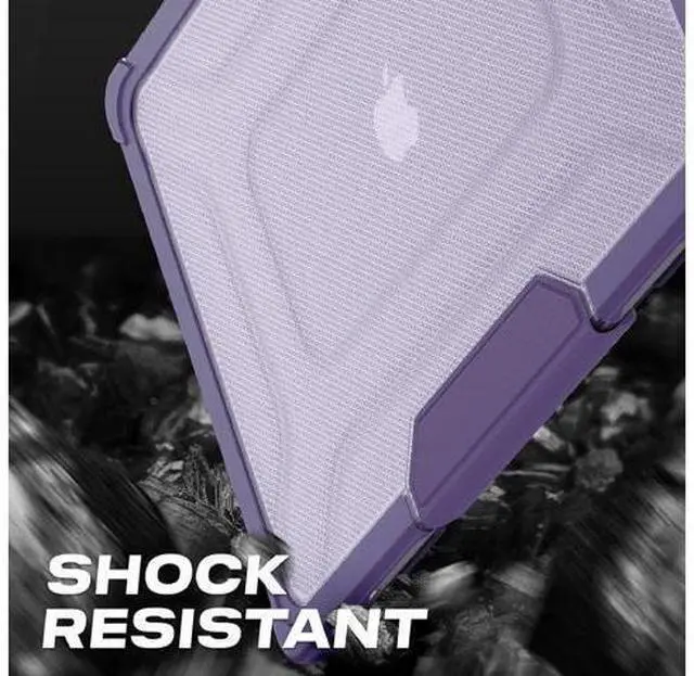 Alt view image 5 of 7 - Deuninker Case for MacBook Pro 16 inch, Shock-Absorbing Protection with Folding Stand &Mouse Pad Case for MacBook Pro 16 inch, Purple