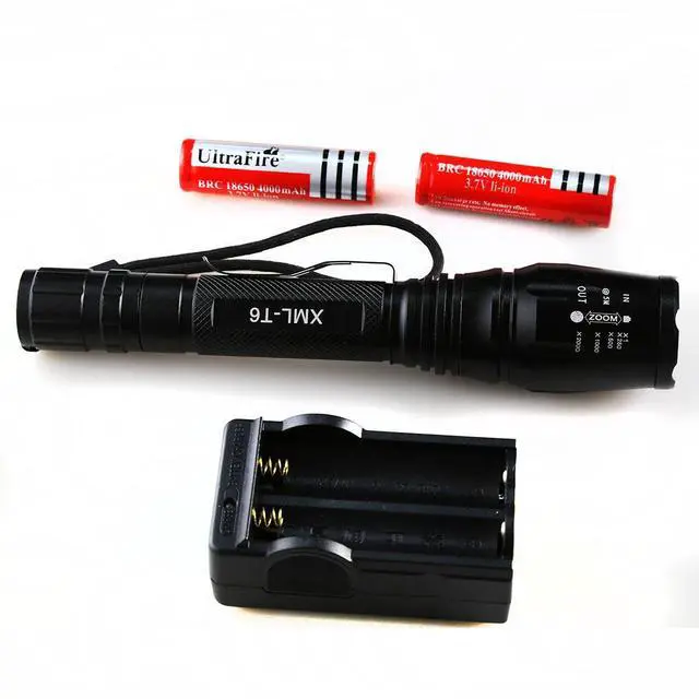 Alt view image 4 of 5 - 2X UltraFire Led Flashlight Torch 2500 Lumens Cree T6 XML+Battery And Charger