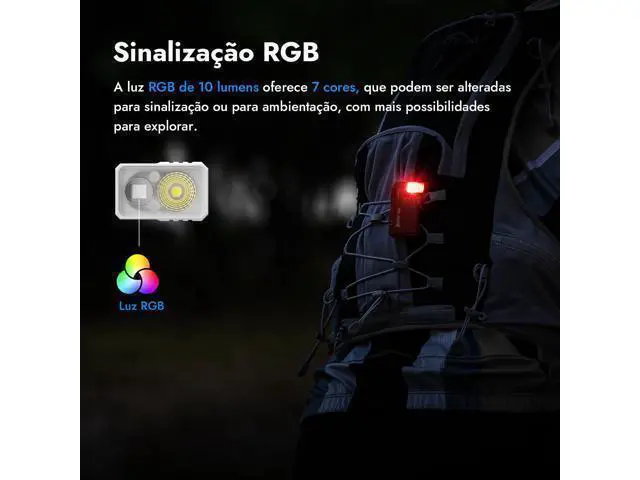 Alt view image 5 of 7 - G5 Rechargeable EDC Flashlight, 400 Lumens Dual Light Sources Mini Flashlight with RGB Light, Portable Flat Pocket Flashlights, Magnetic Keychain Flashlight (Commemorative Edition)