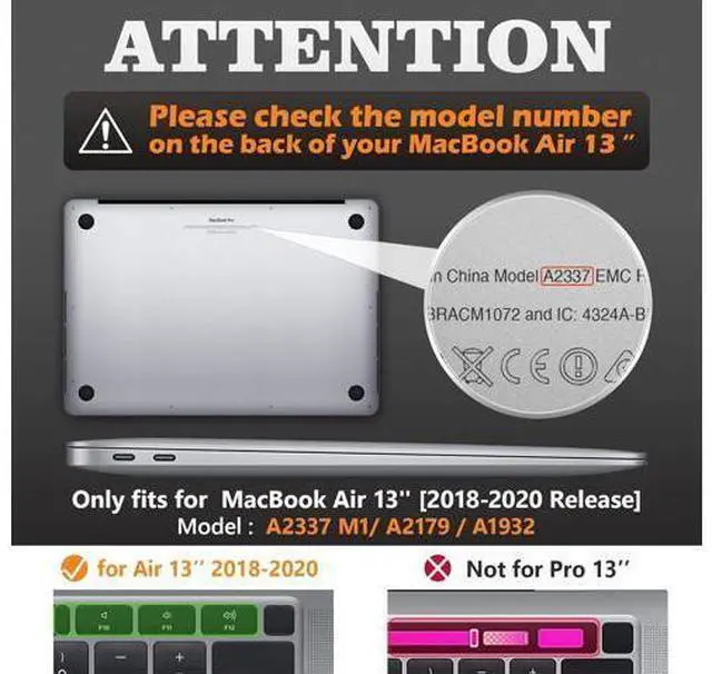 Alt view image 2 of 6 - Deuninker Case for MacBook Air 13 inch, Shock-Absorbing Protection with Folding Stand &Mouse Pad Case for MacBook Air 13 inch, Beige