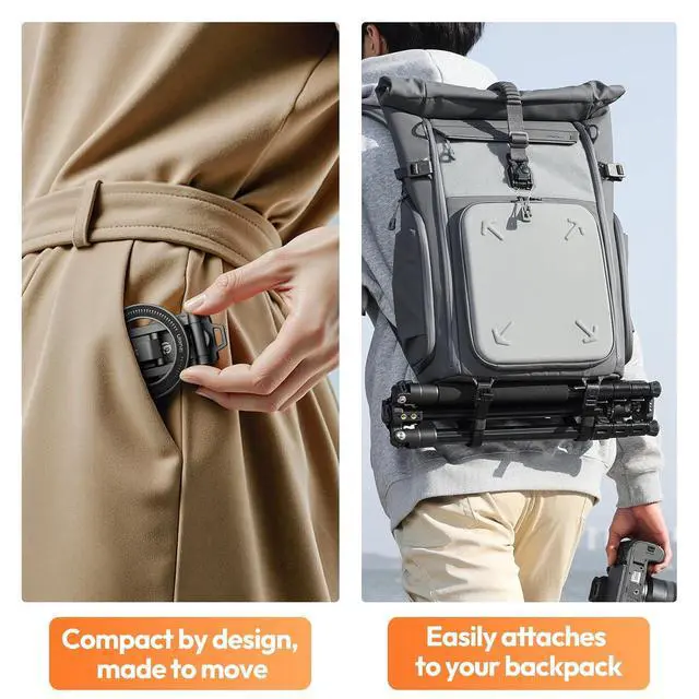 Alt view image 2 of 6 - Deuninker Camera Tripod with Magnetic Phone Stand Set, SK29 Folable Mini Tripod Mount for Magsafe Phone Tripod, TT35 Camera Tripod Free Angle for for Content Creators, Travel Vlog Essentials