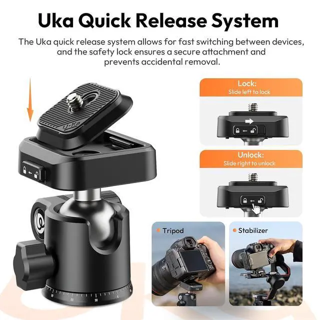 Alt view image 6 of 6 - Deuninker Camera Tripod with Magnetic Phone Stand Set, SK29 Folable Mini Tripod Mount for Magsafe Phone Tripod, TT35 Camera Tripod Free Angle for for Content Creators, Travel Vlog Essentials
