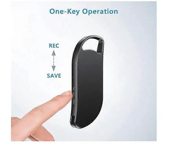 Alt view image 3 of 5 - Deuninker 64GB Voice Activated Recorder for Lectures & Meetings, 750H Recording, One-Click Operation (Black)