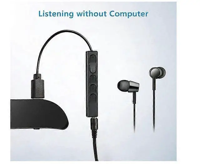 Alt view image 5 of 5 - Deuninker 64GB Voice Activated Recorder for Lectures & Meetings, 750H Recording, One-Click Operation (Black)