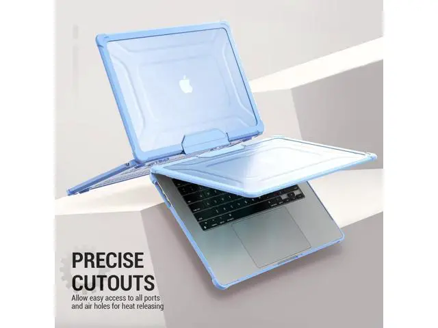 Alt view image 6 of 7 - Deuninker Case for MacBook Air 15 inch, Shock-Absorbing Protection with Folding Stand &Mouse Pad Case for MacBook Air 15 inch, SkyBlue