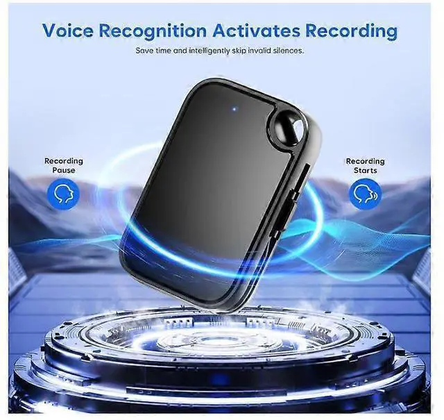 Alt view image 3 of 5 - Deuninker 64GB Digital Voice Recorder with Playback - 3072Kbps HD Dual Mic, Noise Reduction for Interviews/Meetings/Lectures (Black)
