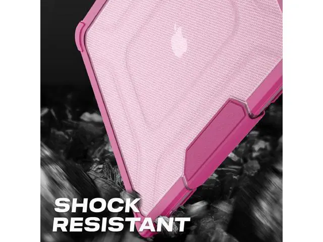 Alt view image 5 of 7 - Deuninker Case for MacBook Pro 16 inch, Shock-Absorbing Protection with Folding Stand &Mouse Pad Case for MacBook Pro 16 inch, Pink