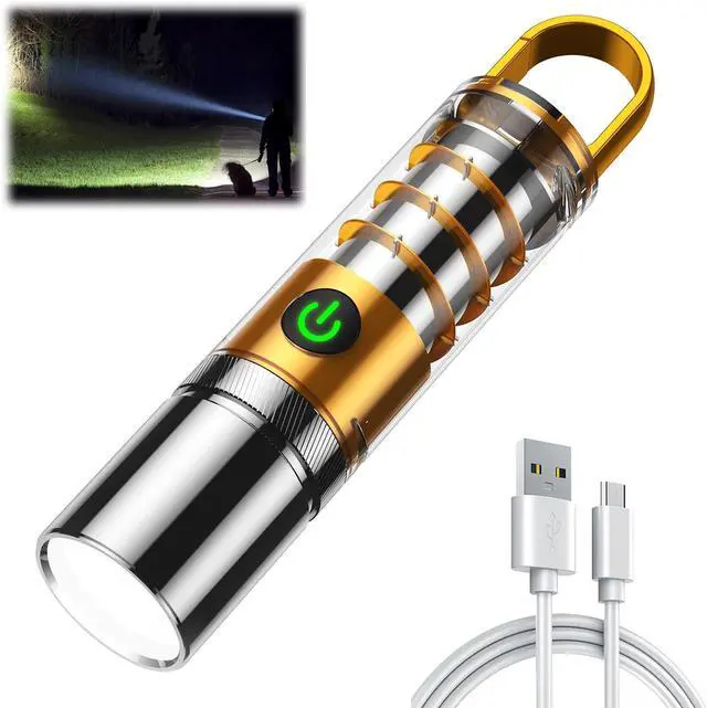 Alt view image 6 of 10 - Aijolenly High Power Flashlights, 100000 High Lumen Rechargeable LED Flashlights, 6 Modes, Waterproof and Powerful Flashlights, Suitable for Family Camping and Hiking