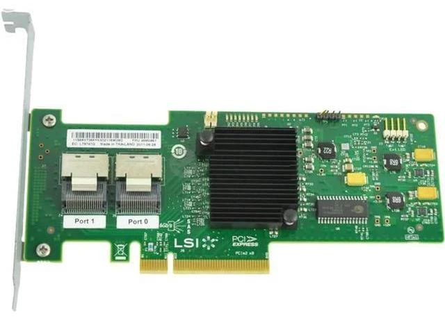 Alt view image 5 of 8 - LSI 9220-8i M1015 RAID Controller Card SAS SATA P20 IT Mode for ZFS FreeNAS unRAID PCI E 6Gbps HBA Expander Card