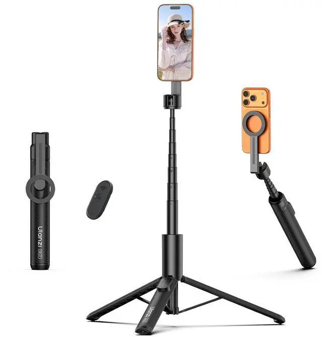 Main image of Deuninker Magnetic Phone Tripod for iPhone, SK27 67" Extendable Selfie Stick with Remote, 360° Rotatable Cell Phone Tripod Stand, Strong Magnet Holder for iPhone 17 16 15 14 13 12 Series for MagSafe