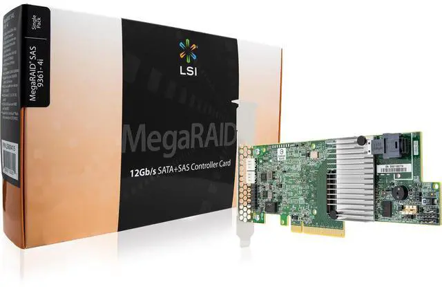Alt view image 8 of 13 - LSI 9300 MegaRAID SAS 9361-4i (LSI00415) PCI-Express 3.0 x8 SATA / SAS High Performance Four-Port 12Gb/s RAID Controller (Single Pack) - Avago Technologies