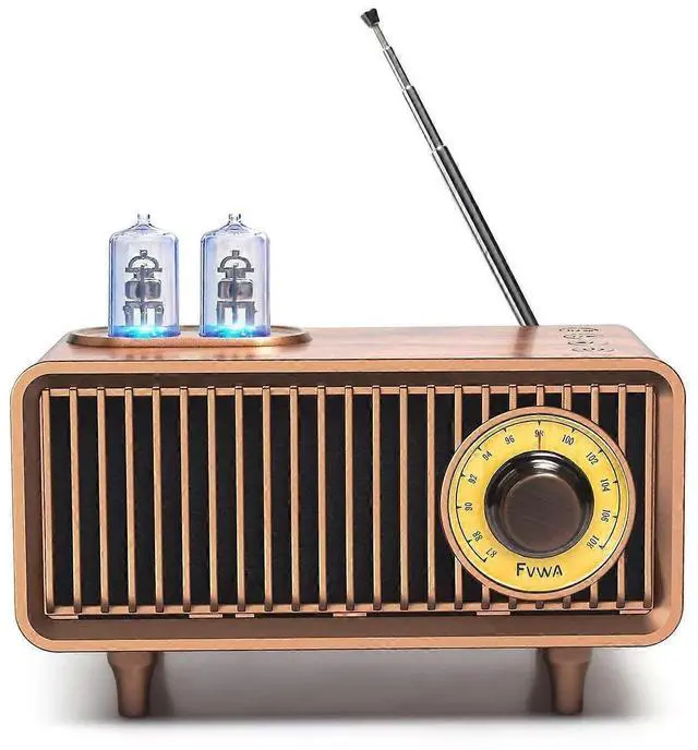 Main image of Ecocleanpath Retro Bluetooth Speaker with FM Radio, 5W Sound, 1500mAh Battery, TF/AUX/USB, Portable Vintage Decor