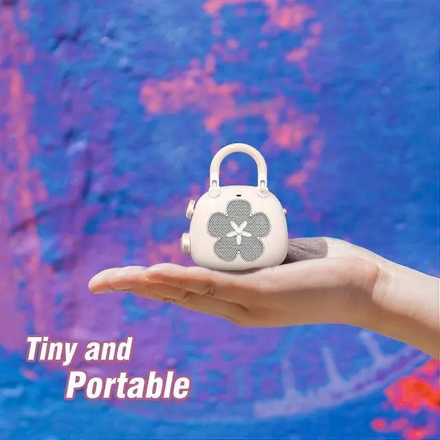 Alt view image 2 of 5 - Deuninker Cute Retro Bluetooth Speaker, Mini Portable with Mighty Sound, Ideal Gift for Kids & Decor