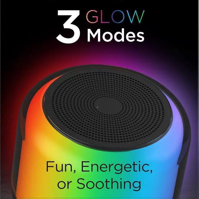 Alt view image 4 of 5 - Deuninker iHome Bluetooth Speaker with Color Changing Lights, 18H Battery, Portable & Rechargeable (Black)