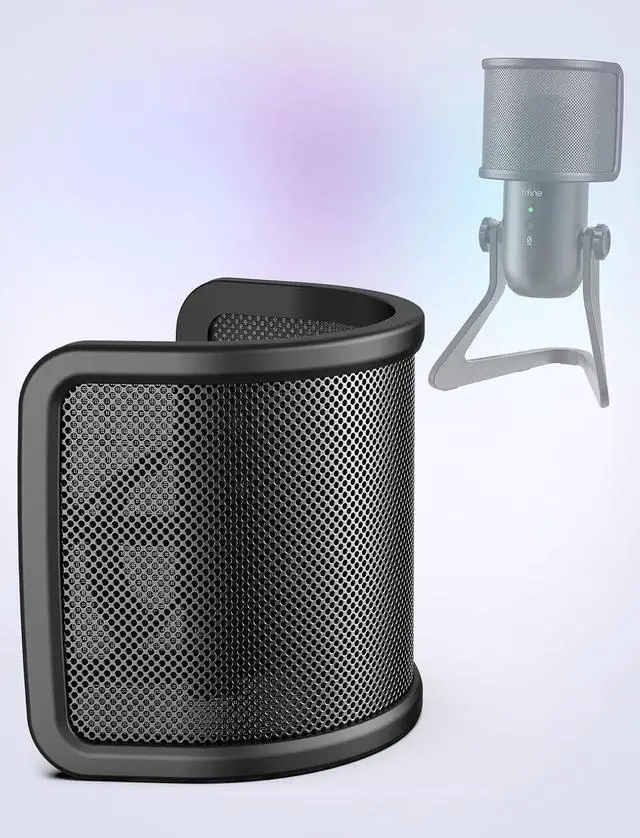 Alt view image 7 of 7 - Deuninker USB Gaming Microphone with Pop Filter Bundle, PC Streaming Mic with Quick Mute Kit, RGB Recording Podcasting Condenser Mic for YouTube, Video, Studio (A6W+U1)